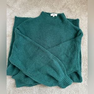 Mock neck mini sweater dress